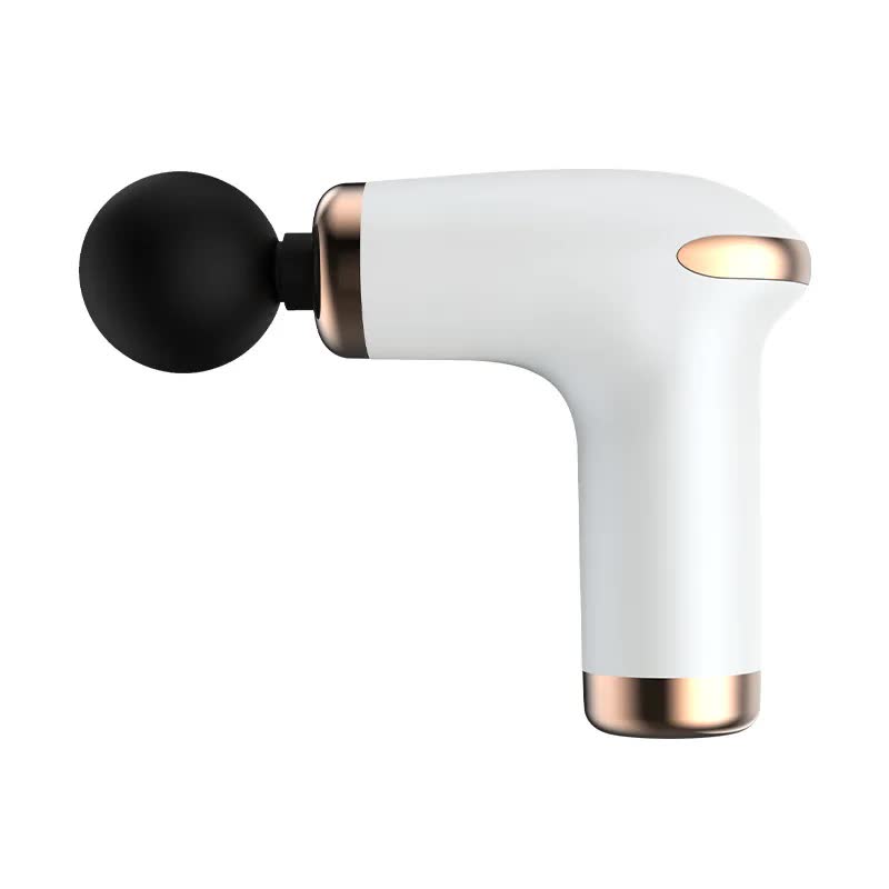 NNEDSZ Classic White Massage Gun - 6-Speed Deep Tissue Massager with 4 Professional Massage Heads-0